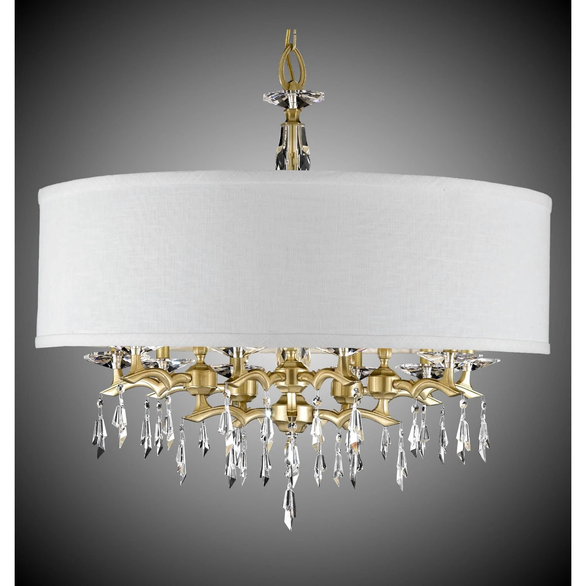 American Brass And Crystal Kaya 10 Light Chandelier Cp283256 - Image 1