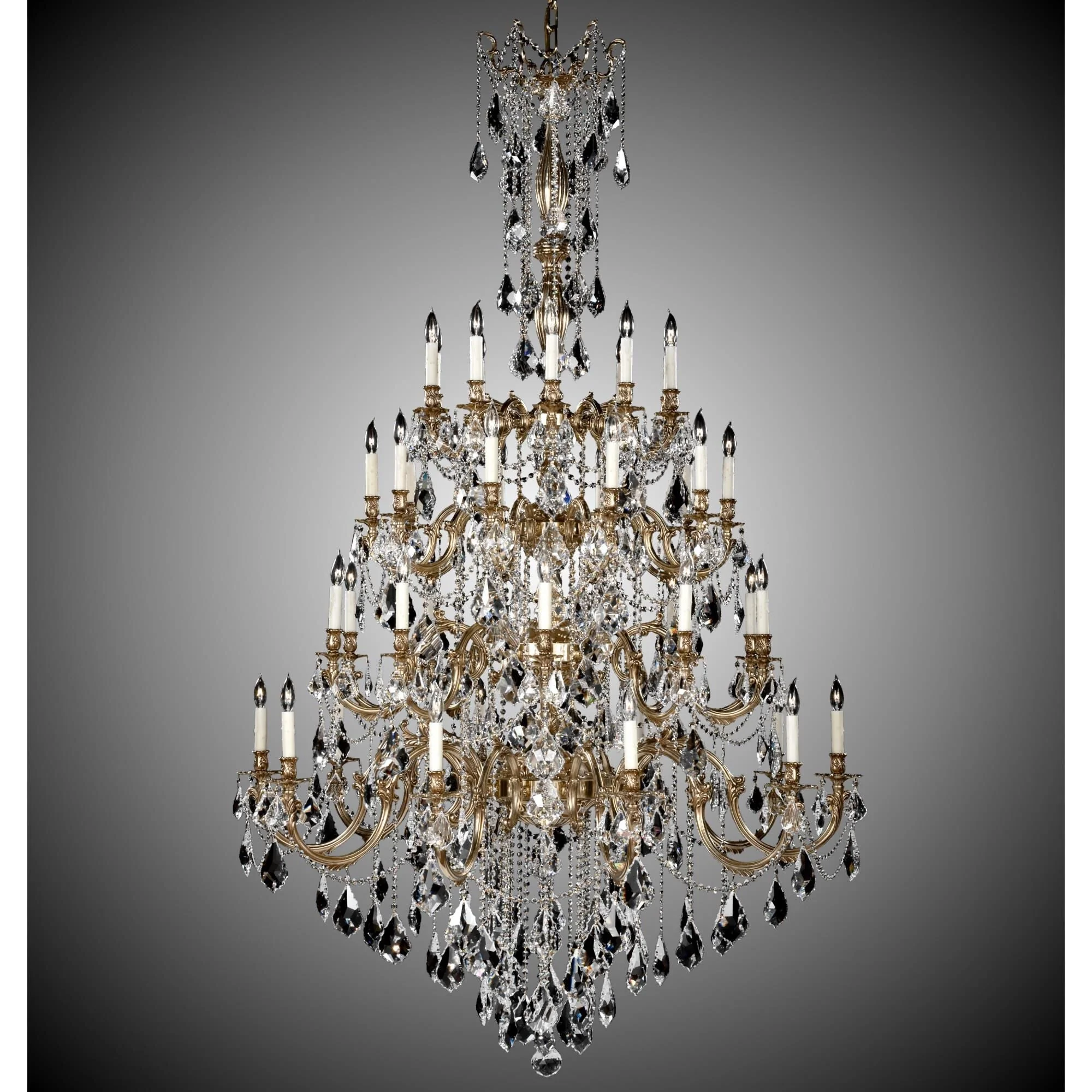 American Brass And Crystal Bellagio 40 Light Chandelier Cp131089 - Image 2