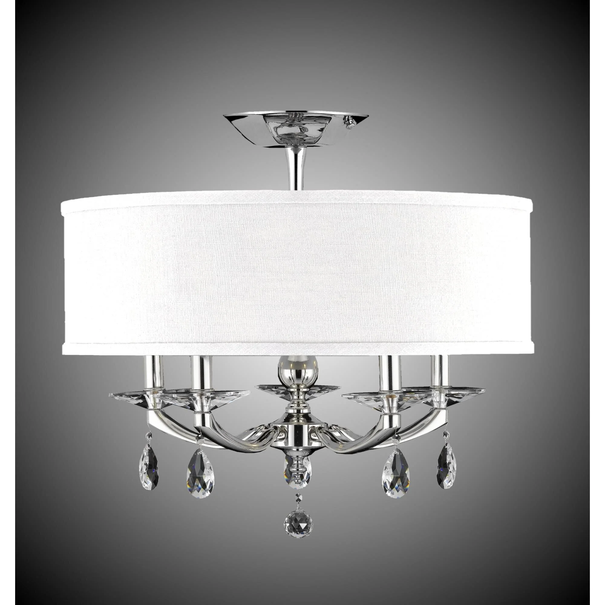 American Brass And Crystal Kensington 5 Light Semi Flush Mount Cp349495 - Image 2