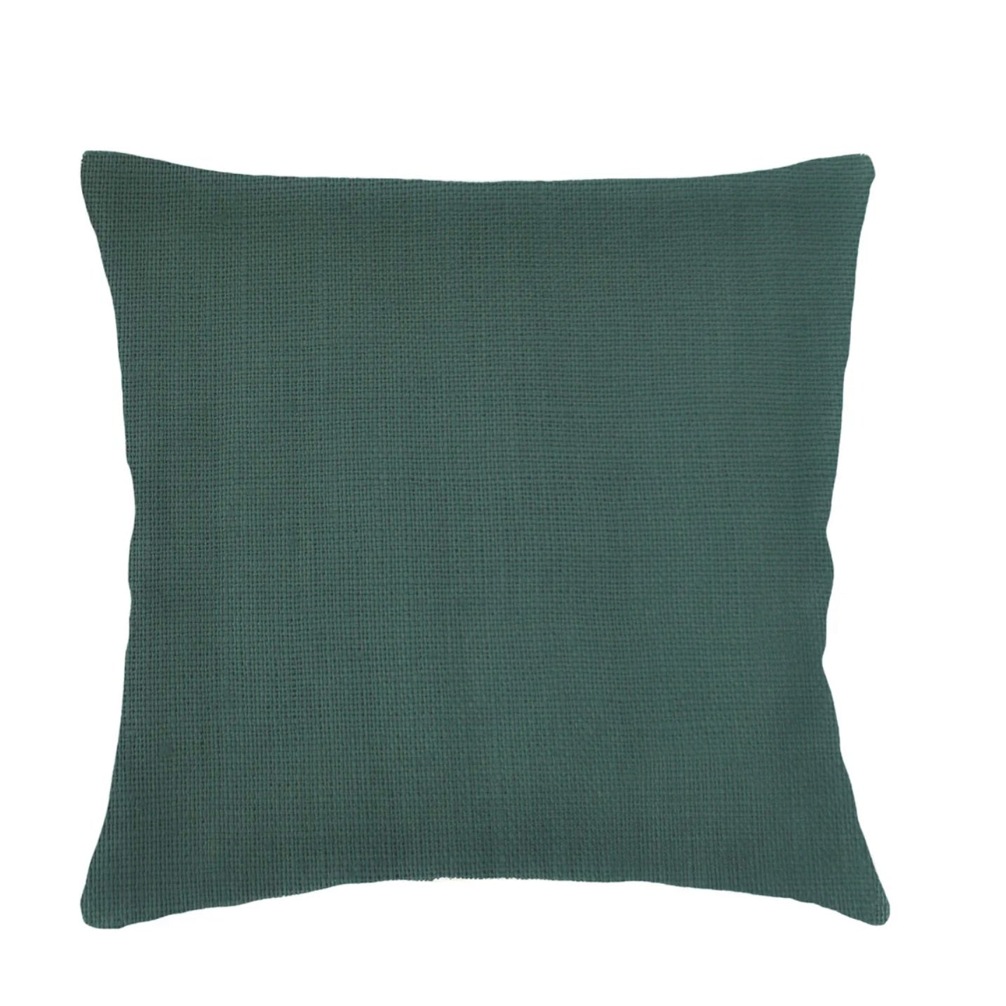 Anaya Home So Soft Linen Emerald Green Pillow 20x20 With Down Insert - Image 1