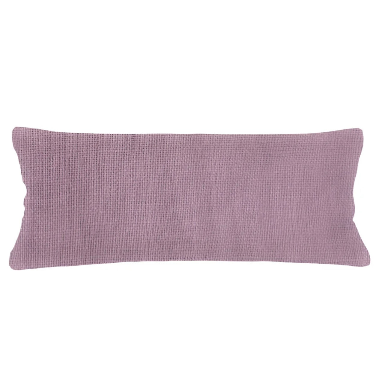 Anaya Home So Soft Linen Lavender Lumbar Pillow 14x40 With Down Insert - Image 1