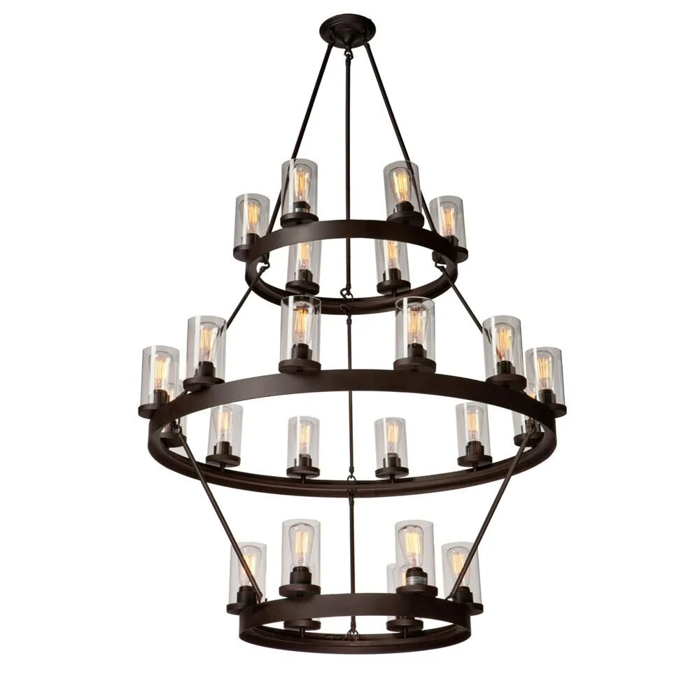 Artcraft Menlo Park 41 Inch 24 Light Chandelier Cp121493 - Image 2