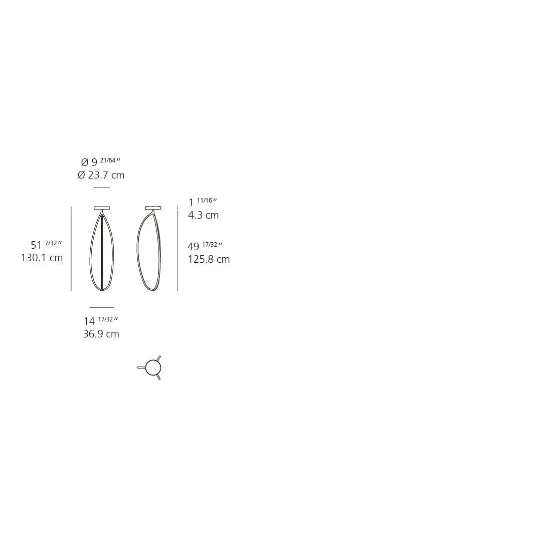 Artemide Ludovica And Roberto Palomba Arrival 1 Light Led Flush Mount Cp735540 - Image 2