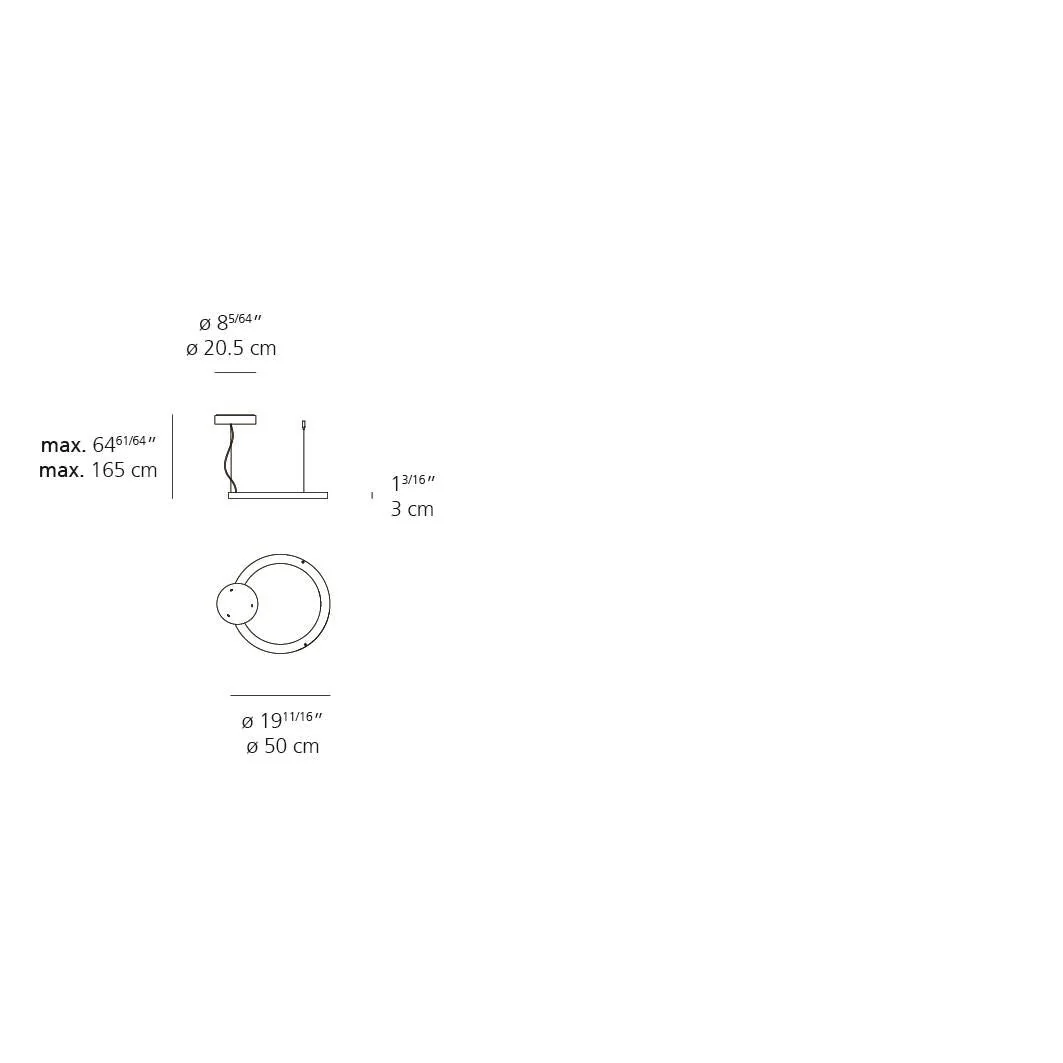 Artemide Bjarke Ingels Group Ripple 19 Inch Led Mini Chandelier Cp735550 - Image 2