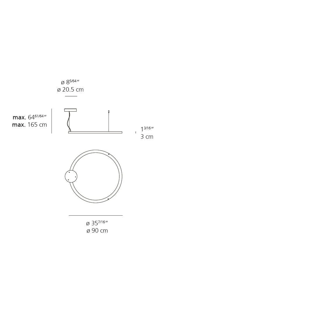 Artemide Bjarke Ingels Group Ripple 35 Inch Led Chandelier Cp735555 - Image 2
