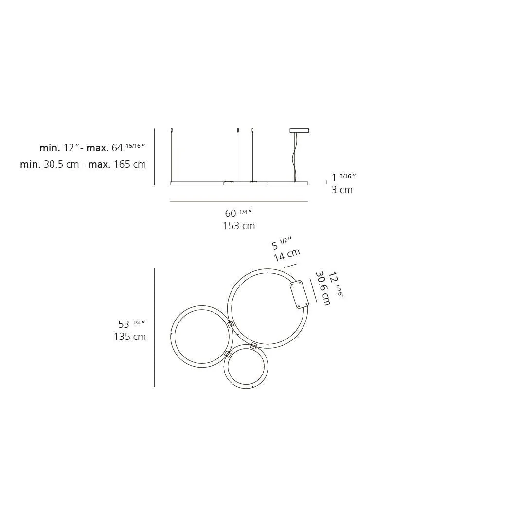 Artemide Bjarke Ingels Group Ripple 60 Inch Led Chandelier Cp735556 - Image 2