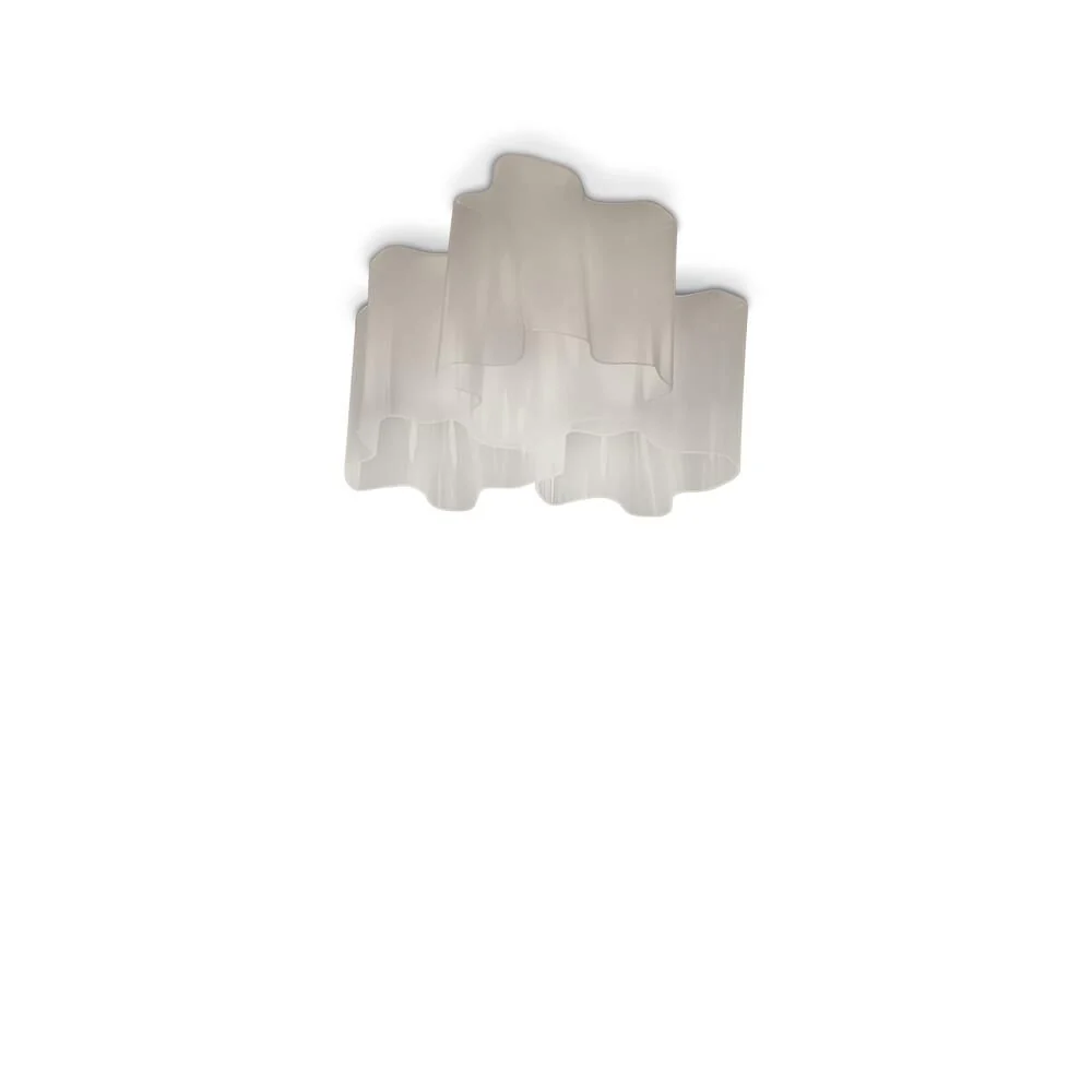 Artemide Michele De Lucchi Gerhard Reichert Logico 26 Inch 3 Light Semi Flush Mount Cp369912 - Image 1