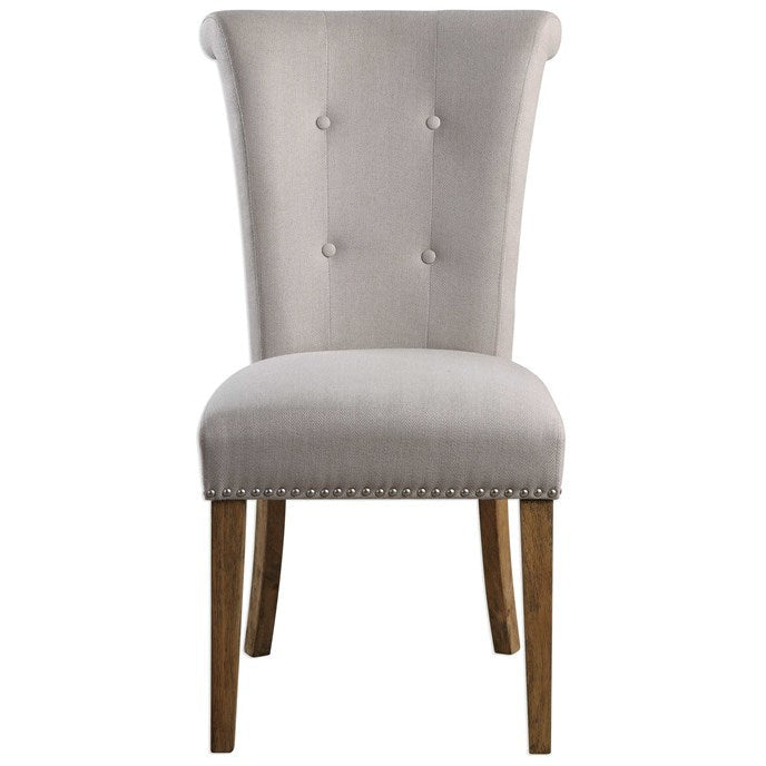 Uttermost Lucasse Natural Oatmeal Performance Fabric Dining Chair - Image 2