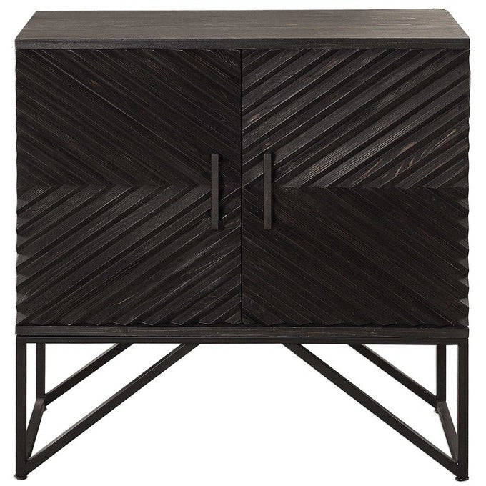 Uttermost Zadie Aged Ebony 2 Door Cabinet