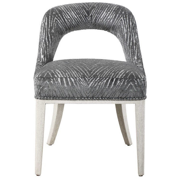 Uttermost Amalia Gray Animal Print Accent Chairs Set of 2 - Image 2