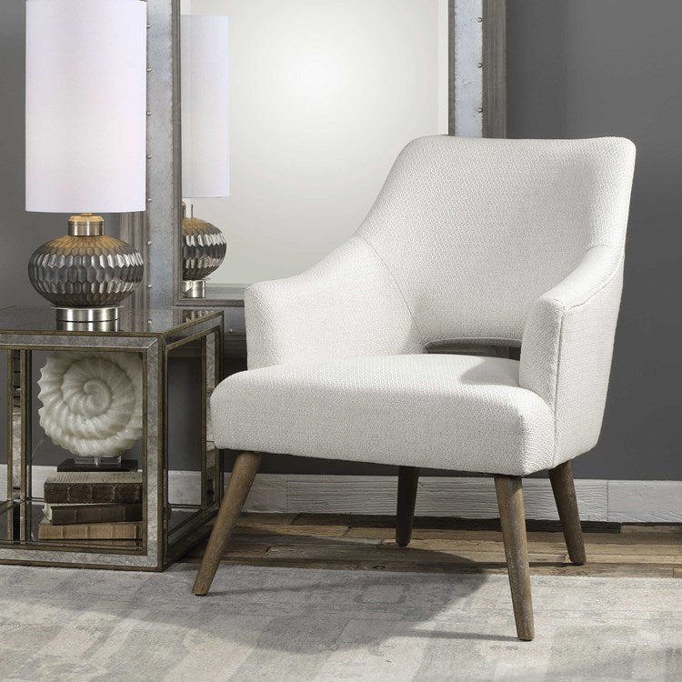 Uttermost Dree Chenille Modern Accent Chair - Image 1