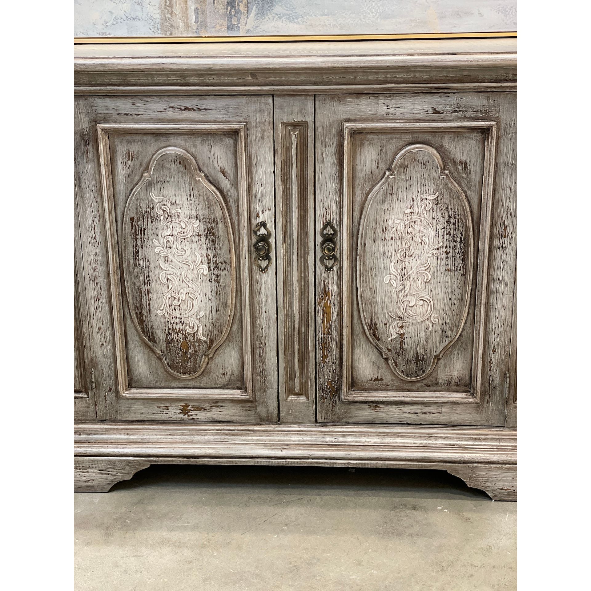 Casa Bonita Peruvian Hand-Painted Carved Wood Bellasera Buffet - Image 2