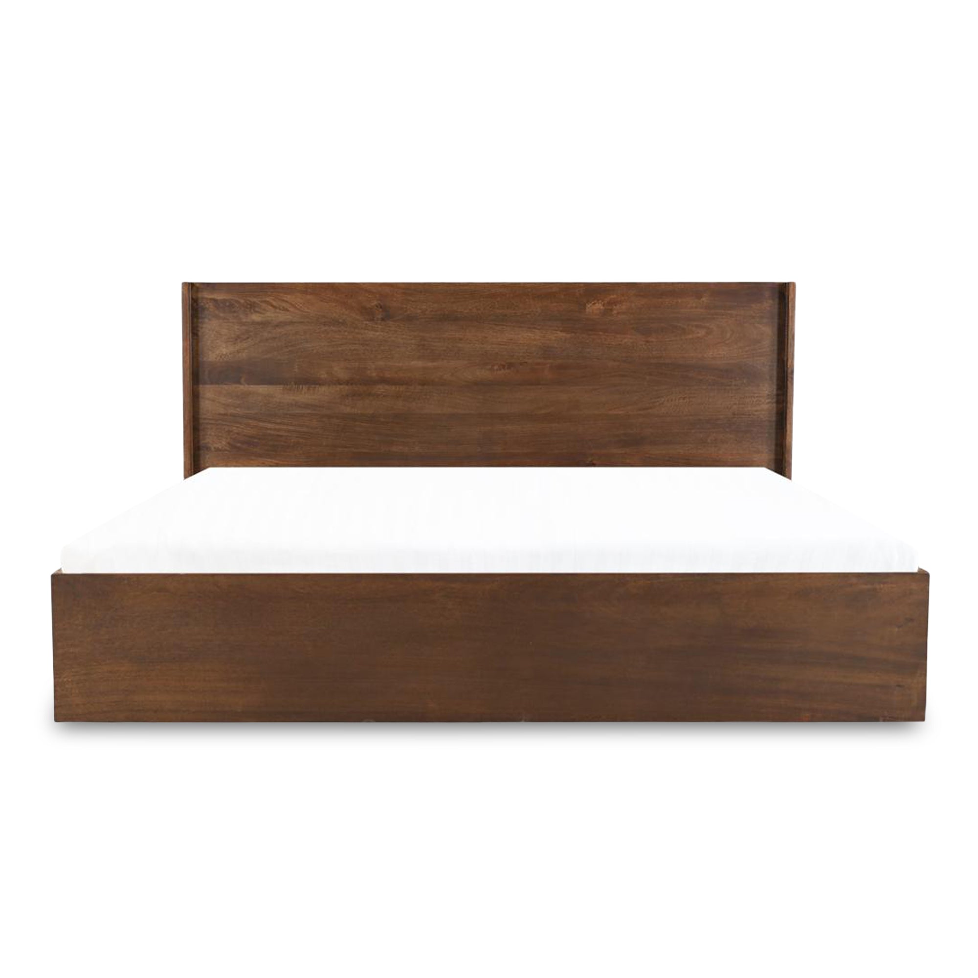 Moe's Home Collection Everett Dark Brown Mango Wood Queen Size Bed - Image 2