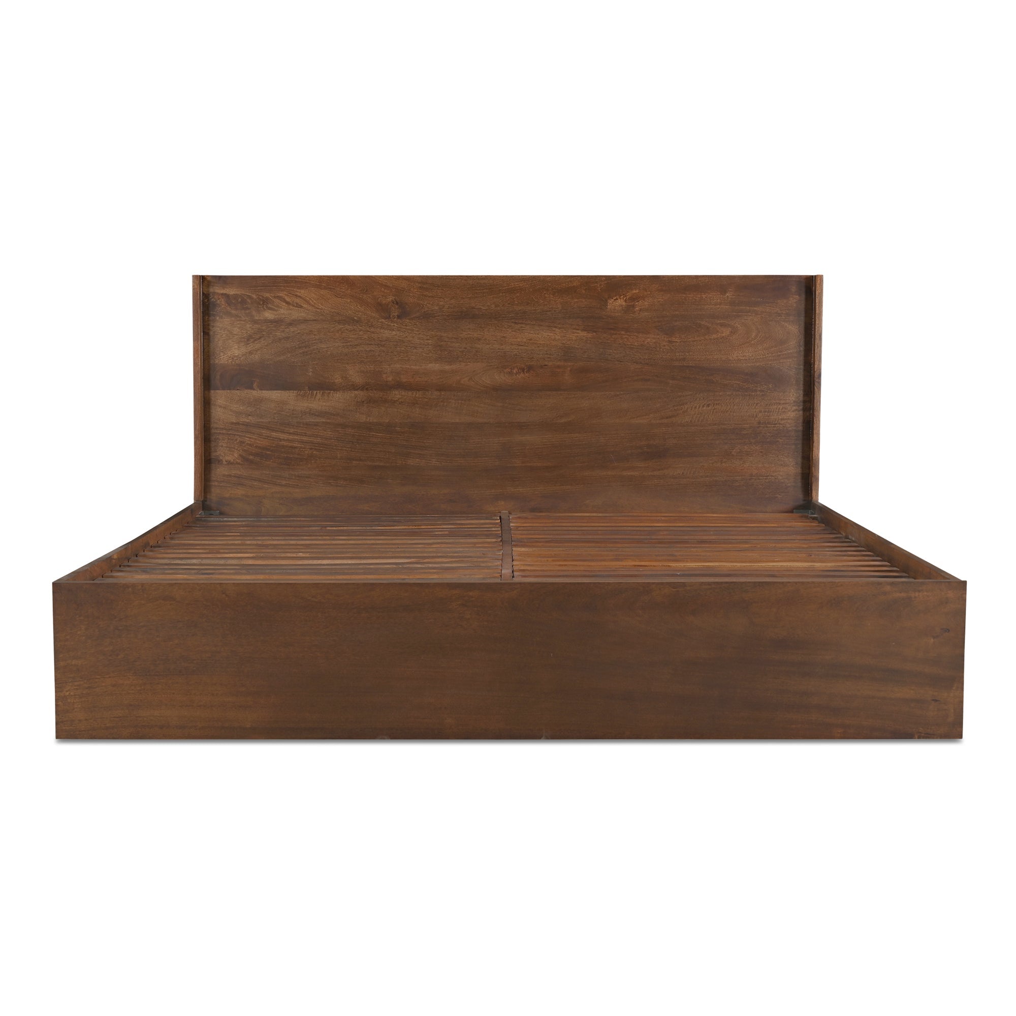 Moe's Home Collection Everett Dark Brown Mango Wood King Size Bed - Image 3