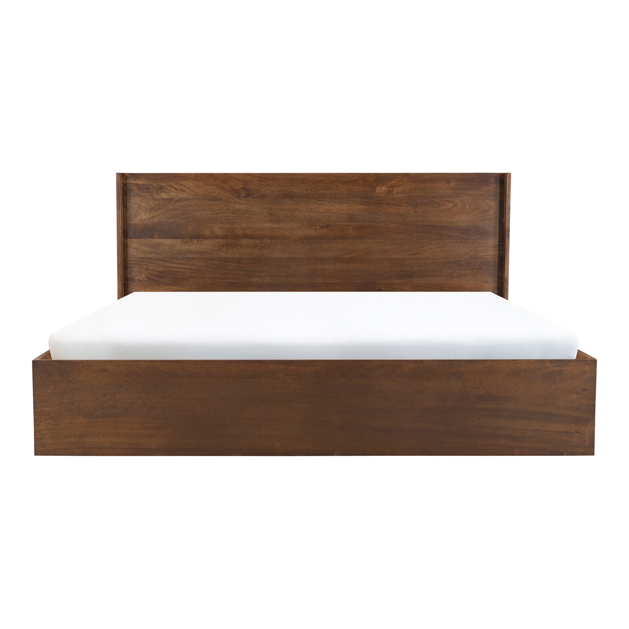 Moe's Home Collection Everett Dark Brown Mango Wood King Size Bed - Image 1