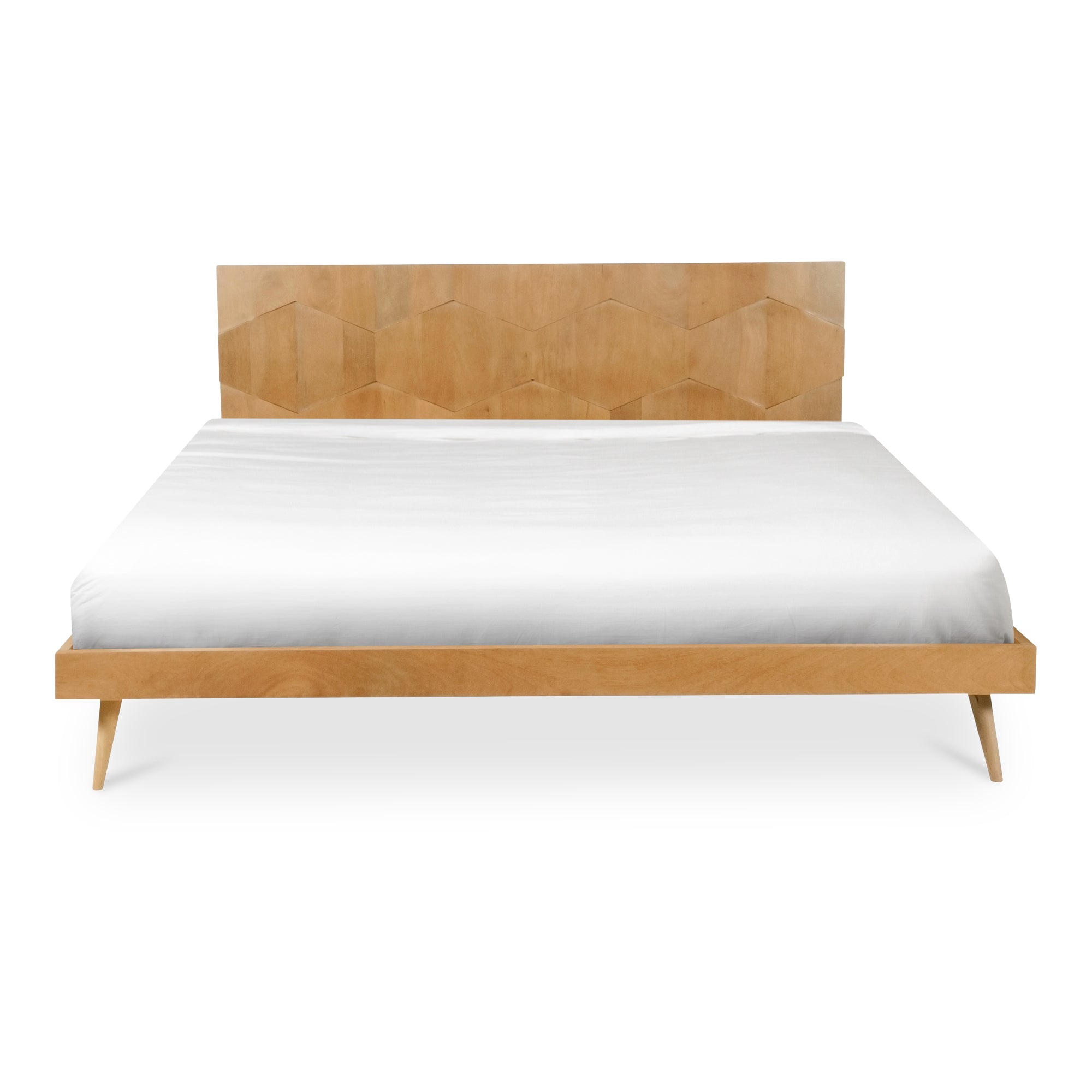 Moe's Home Collection O2 Natural Sheesham Wood King Size Bed - Image 2