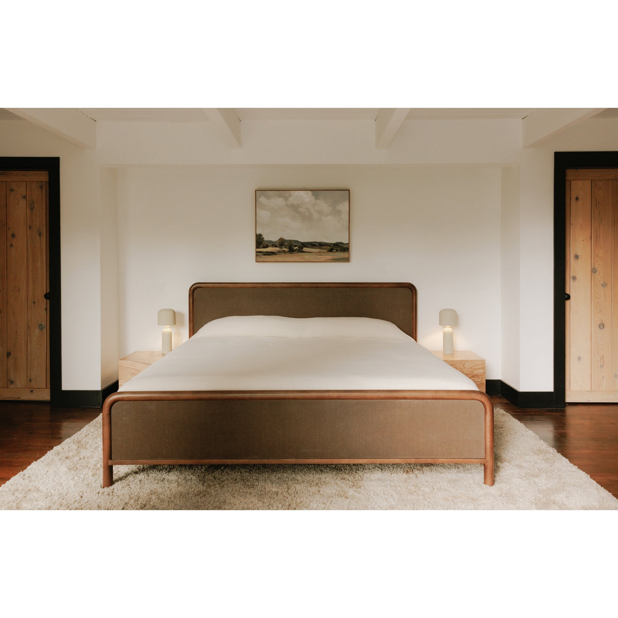 Moe's Home Collection Rye Warm Brown Queen Bed - Image 1