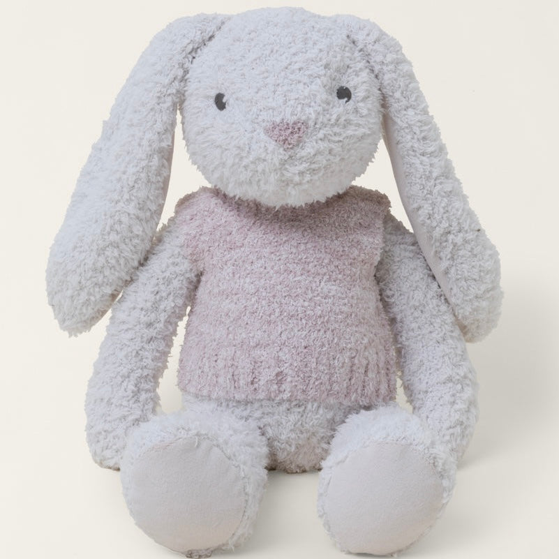 Barefoot Dreams CozyChic Bunny Buddie With Vest ~ Baby Plushie