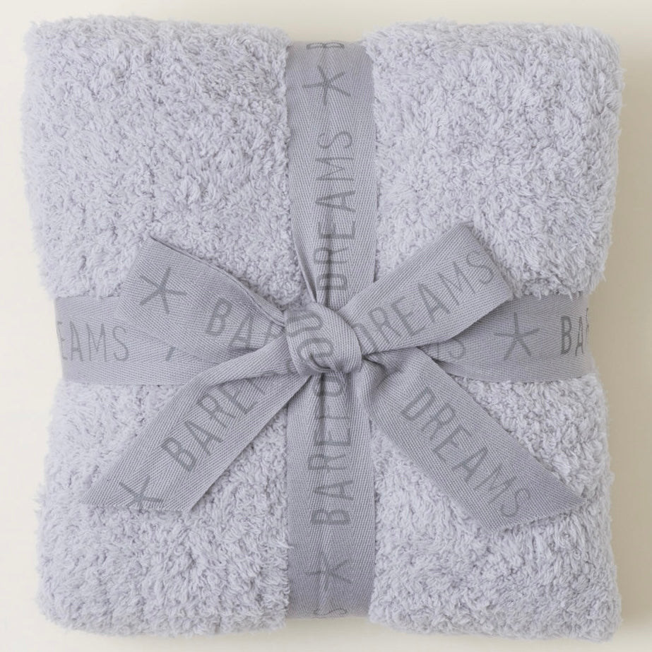 Barefoot Dreams CozyChic Stroller Baby Blanket ~ Oyster - Image 1