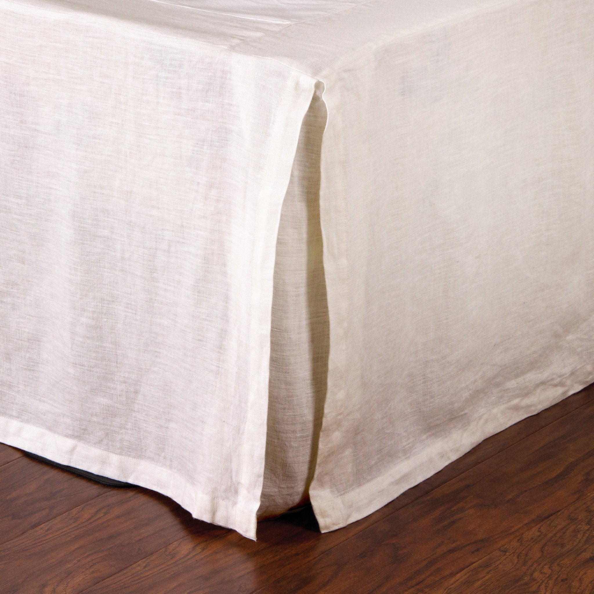 Pom Pom at Home Pleated Cream Linen Bedskirt ~ Available in Twin, Queen and King Sizes - Image 2