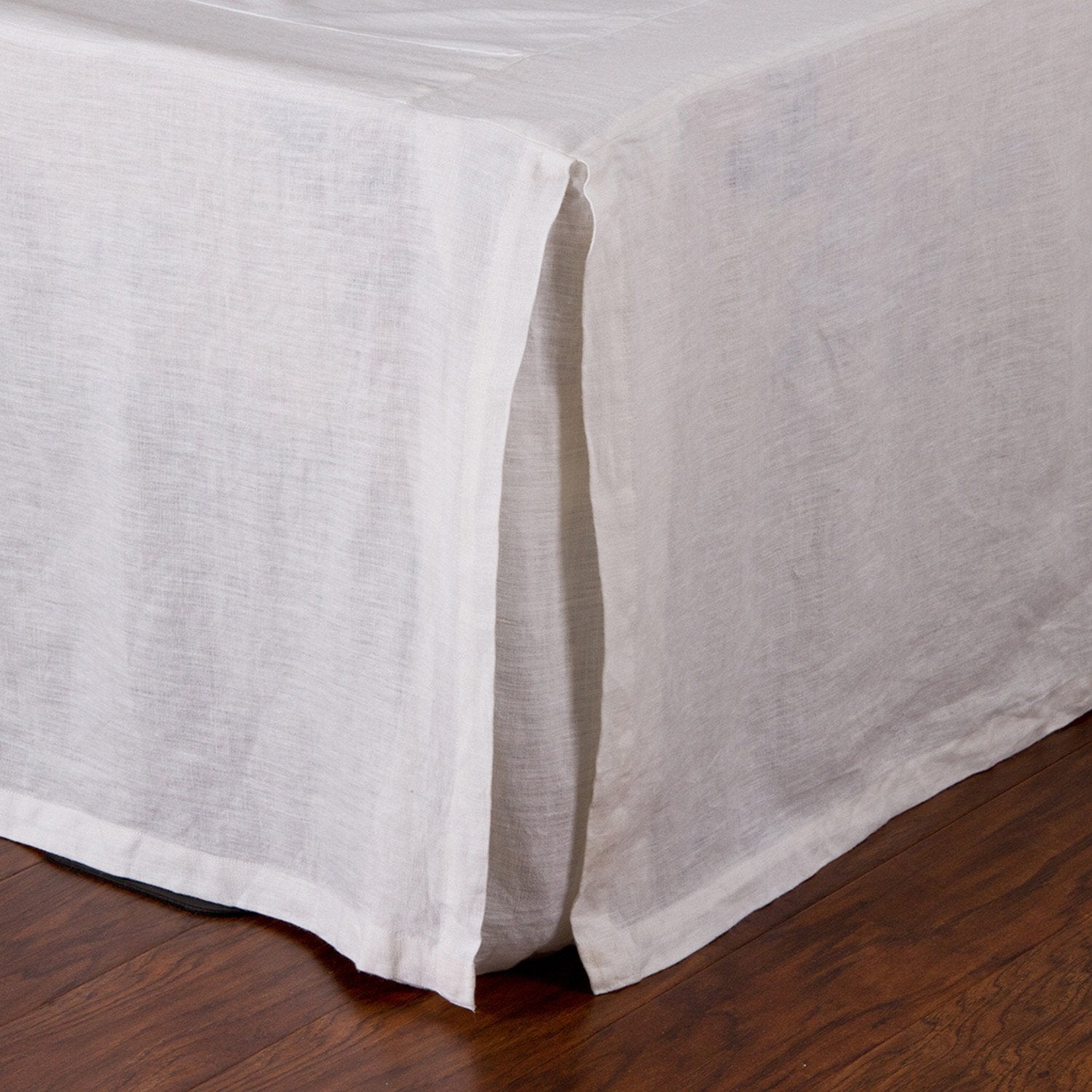 Pom Pom at Home Pleated White Linen Bedskirt ~ Available in Twin, Queen and King Sizes - Image 2