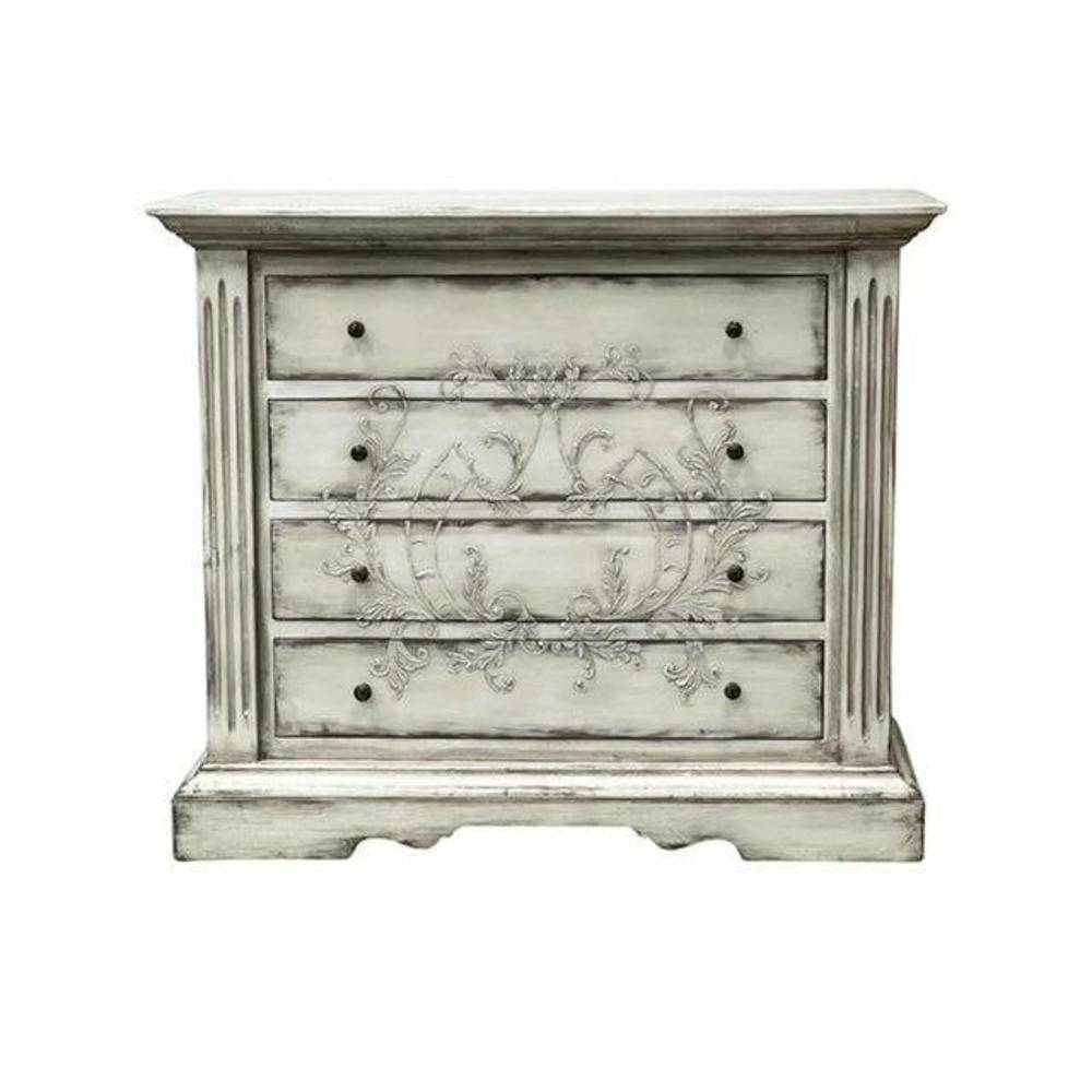 Casa Bonita Peruvian Hand-Painted Carved Wood Francesca Dresser - Image 1