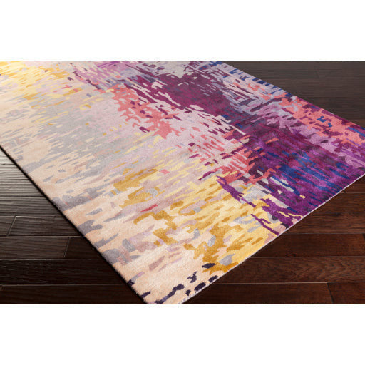 Surya Rugs Banshee Collection Burgundy, Dark Plum, Mustard, Lilac & Dusty Pink Area Rug BAN-3344 - Image 3