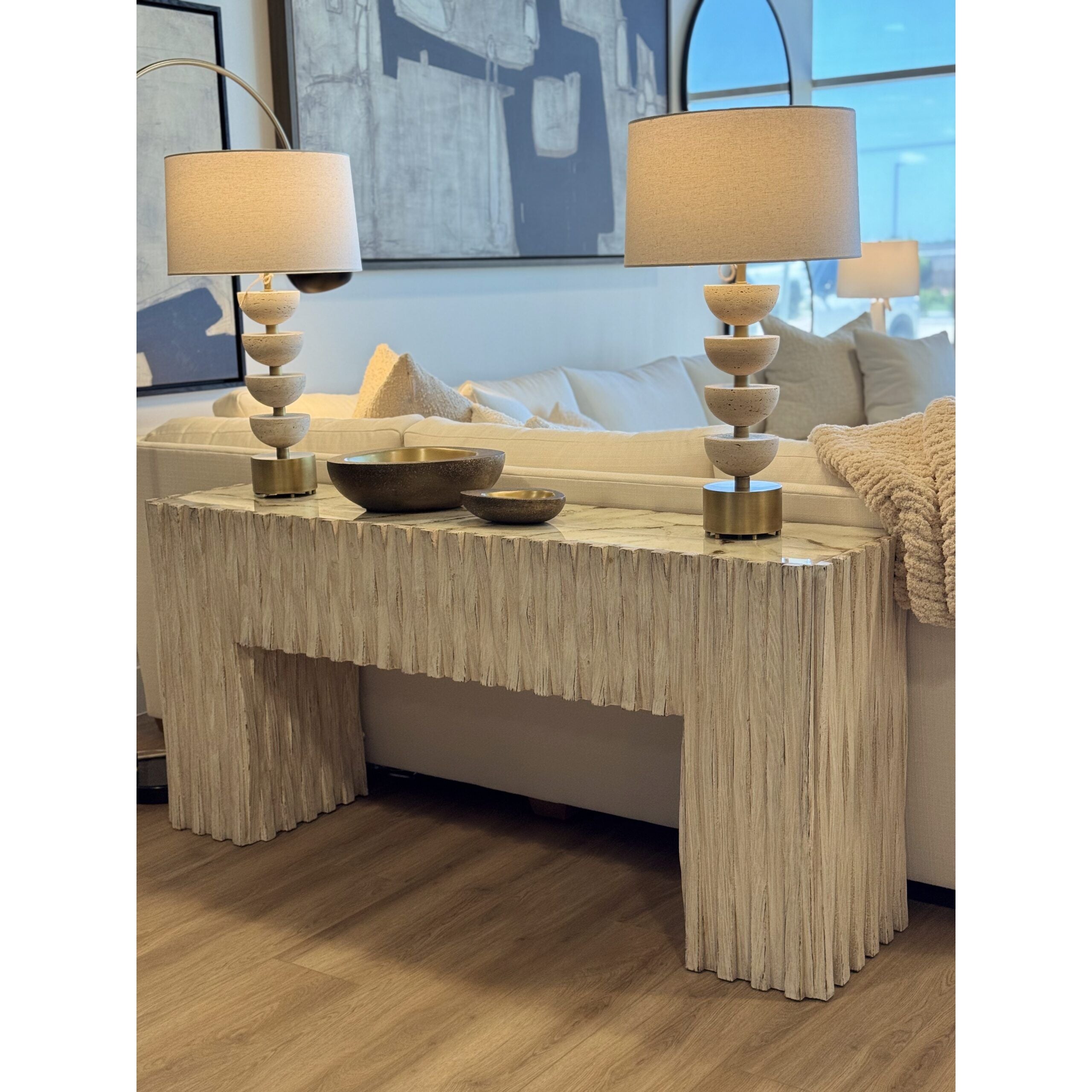 Casa Bonita Modern Rustic Central Console Table - Image 1