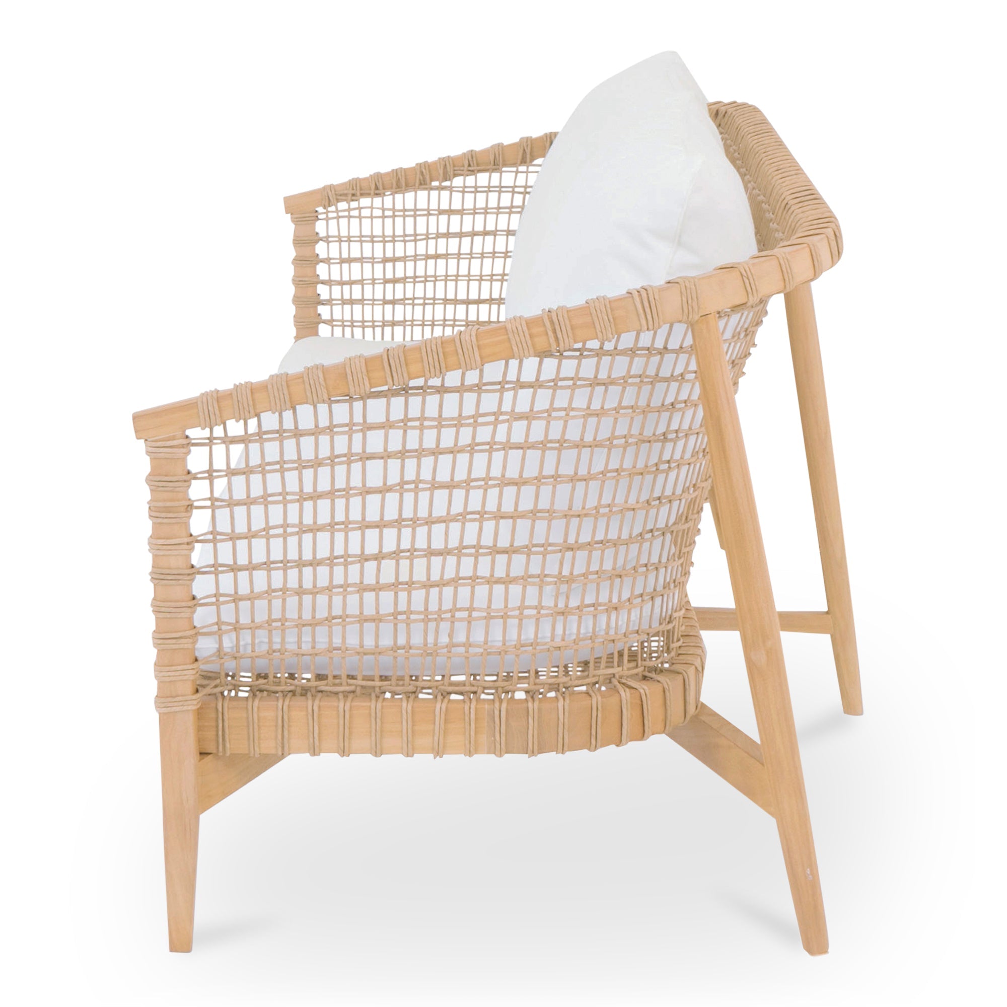Moe's Home Collection Kuna White Outdoor Sofa - Image 3