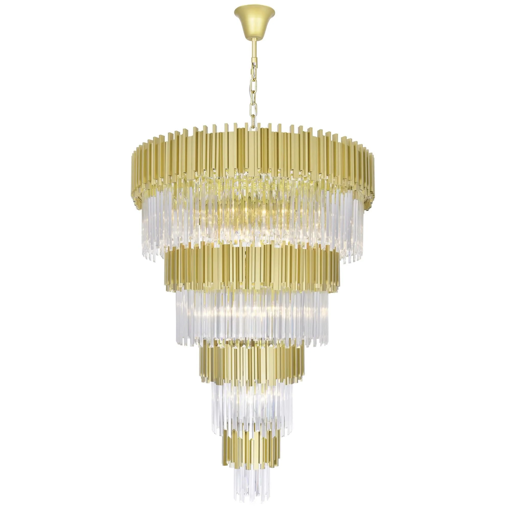 Cwi Lighting Deco 40 Inch 34 Light Chandelier Cp765189 - Image 2