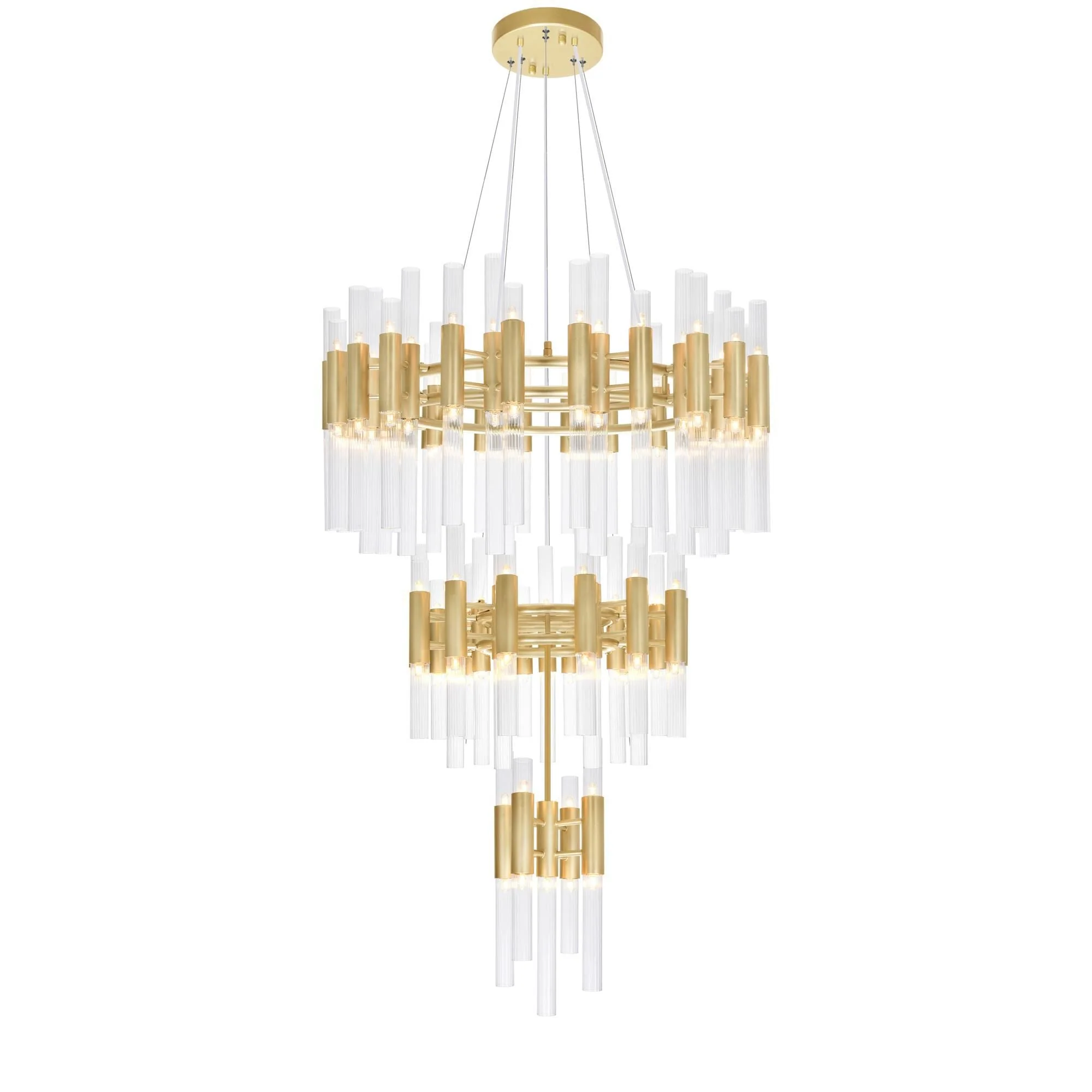 Cwi Lighting Orgue 32 Inch 123 Light Led Chandelier Cp765134 - Image 1