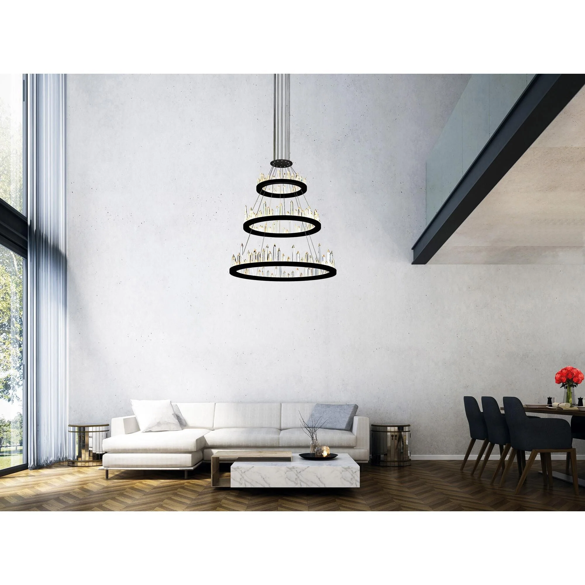 Cwi Lighting Juliette 32 Inch Led Chandelier Cp765028 - Image 3