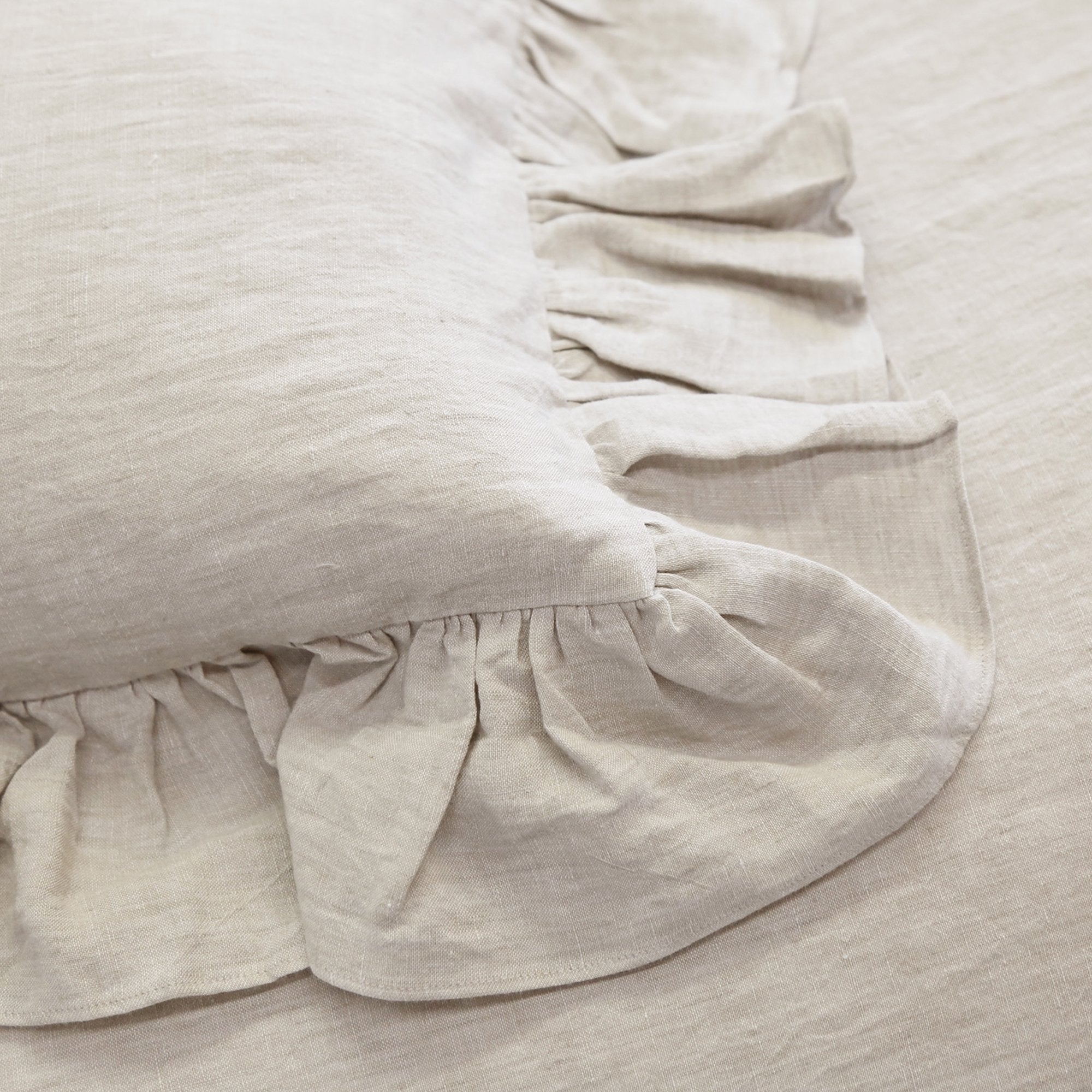 Pom Pom at Home Charlie Flax Linen Ruffled Duvet Cover and Pillow Shams ~ Available in Twin, Queen and King Sizes - Image 2