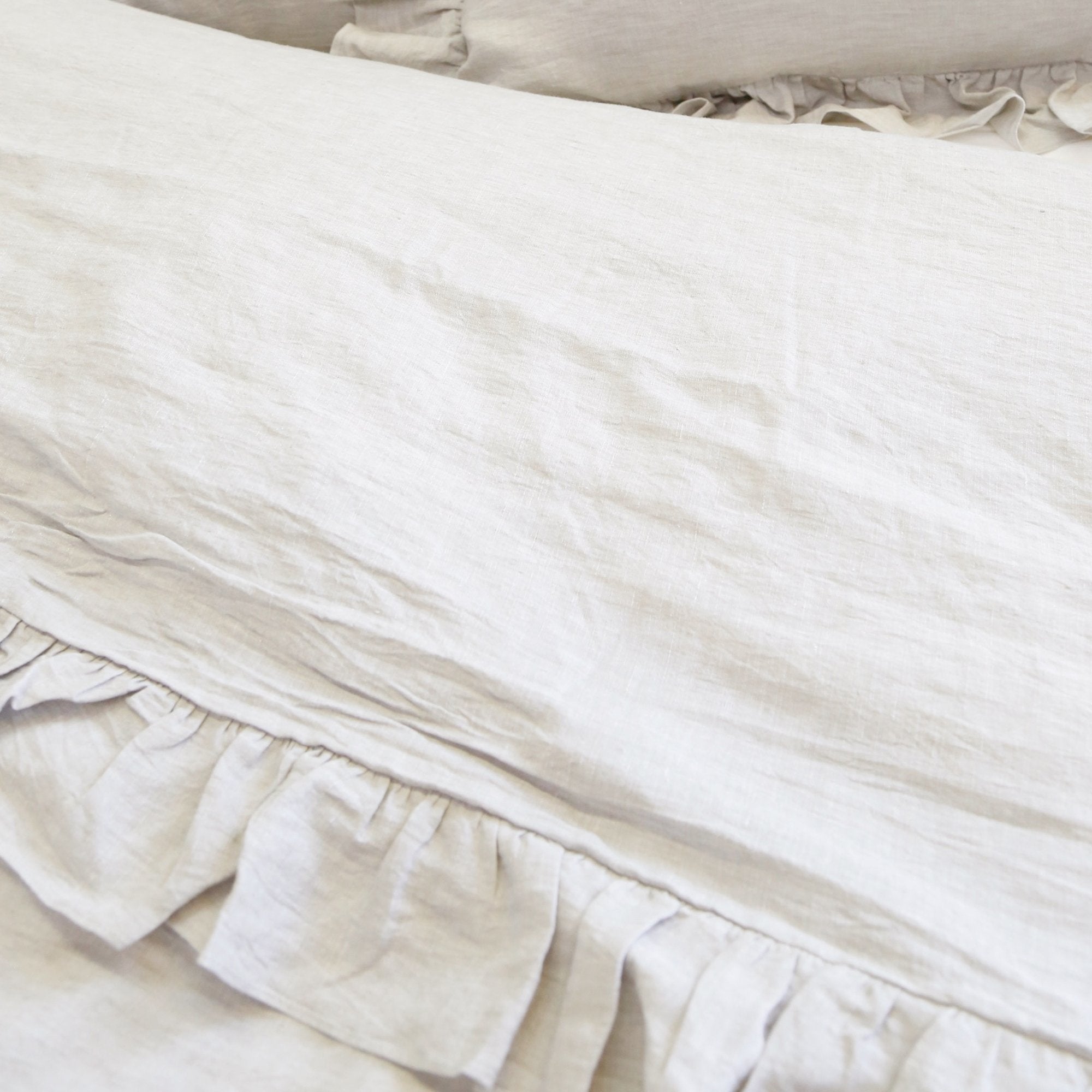 Pom Pom at Home Charlie Flax Linen Ruffled Duvet Cover and Pillow Shams ~ Available in Twin, Queen and King Sizes - Image 3