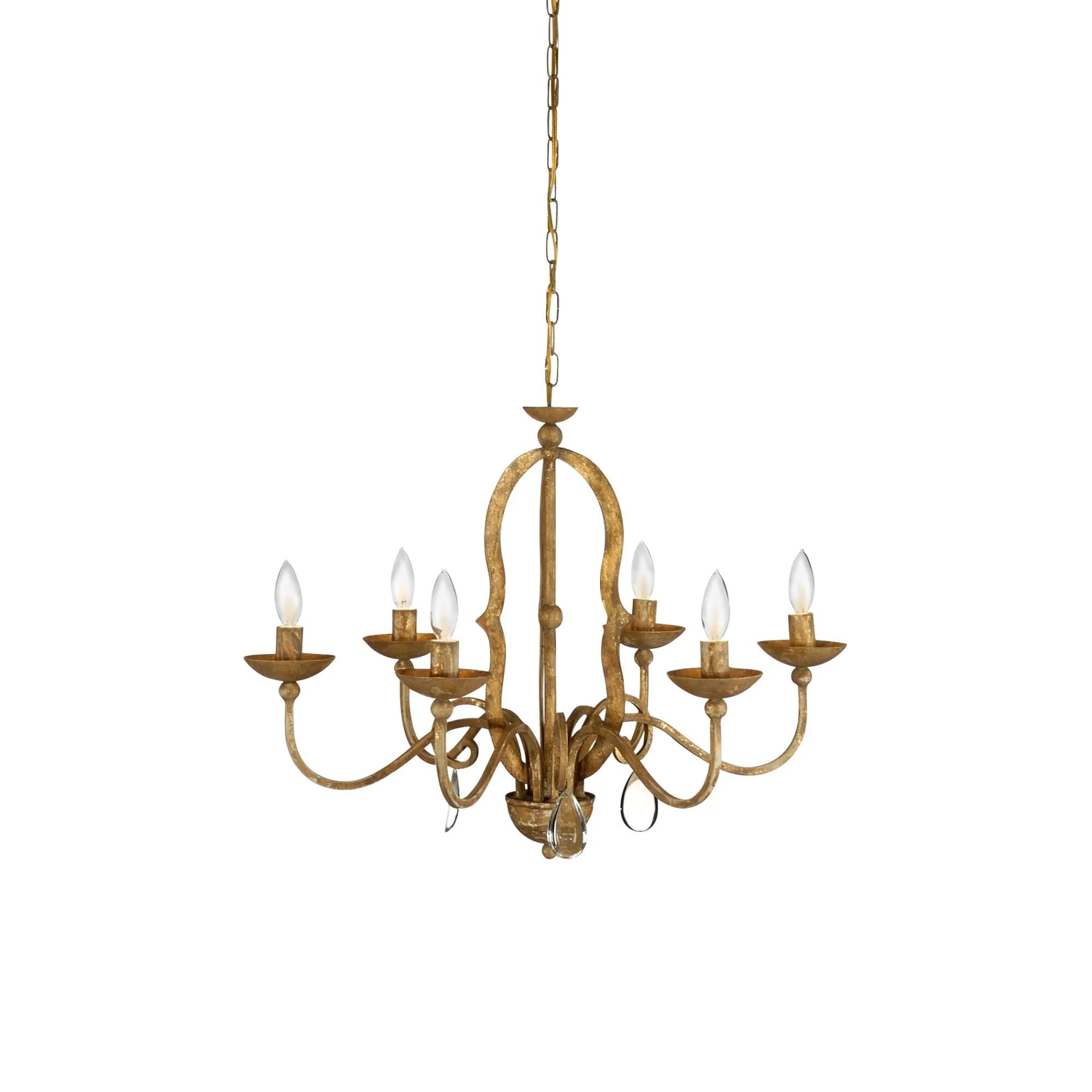 Chelsea House Newport 27 Inch 6 Light Chandelier Cp93498 - Image 1