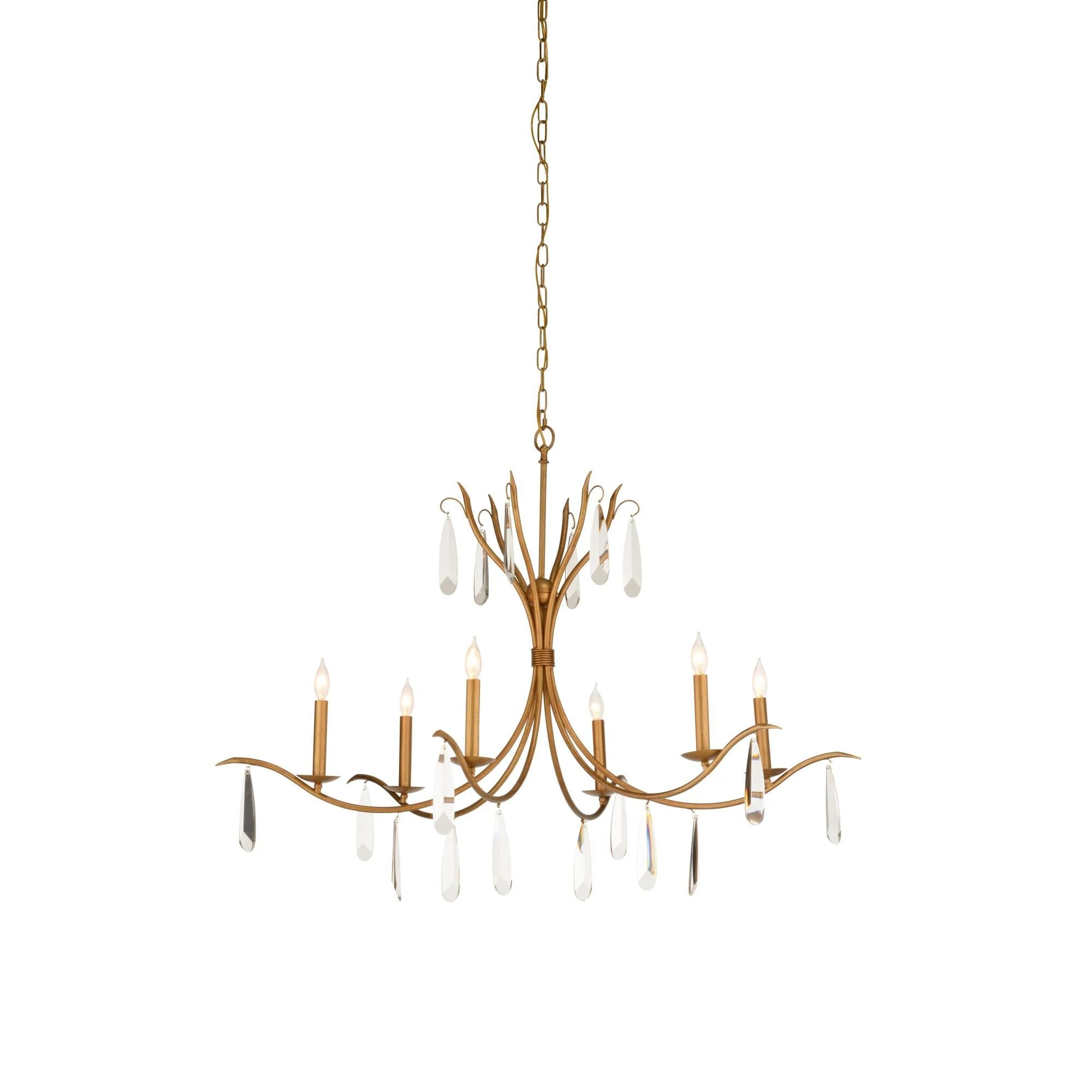Chelsea House Chelsea Housegeneral Giulia 48 Inch 6 Light Chandelier Cp770517 - Image 1