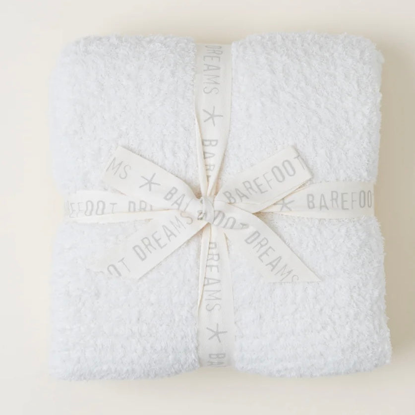 Barefoot Dreams CozyChic Cream Throw Blanket - Image 1