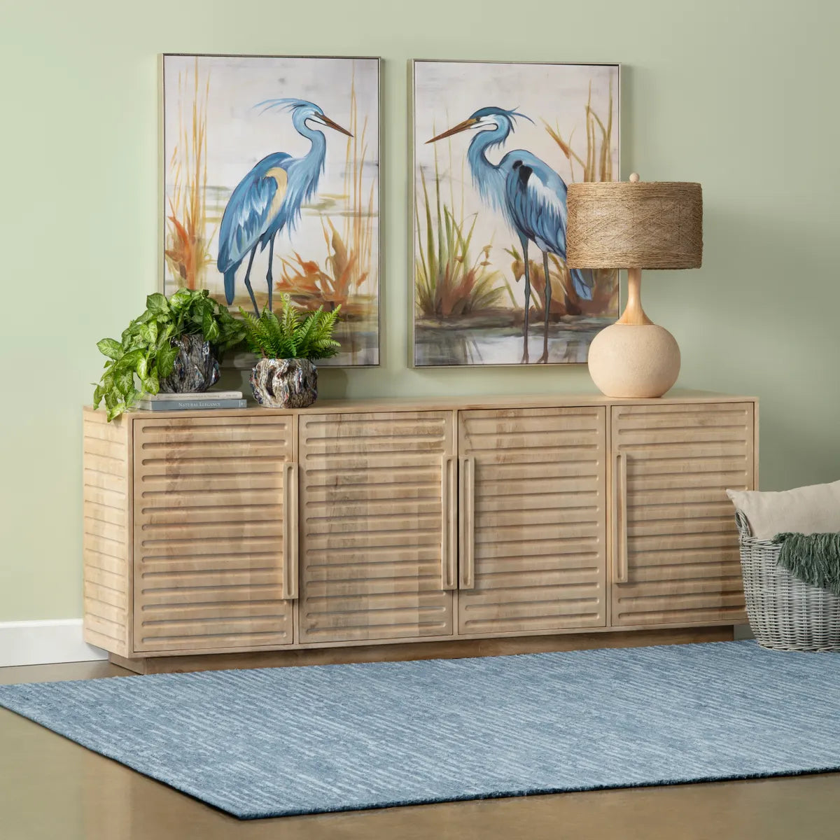 Crestview Collection Aqua Stance Wall Art ~ Set Of 2 - Image 1