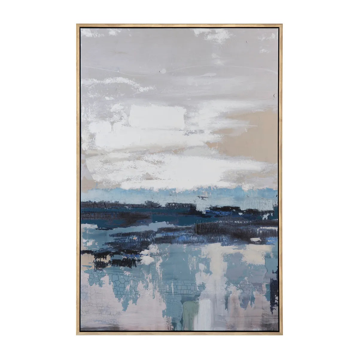 Crestview Collection Waterside Hand Painted Wall Art - Image 1
