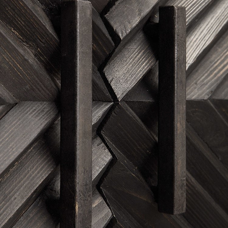Uttermost Zadie Aged Ebony 2 Door Cabinet - Image 3