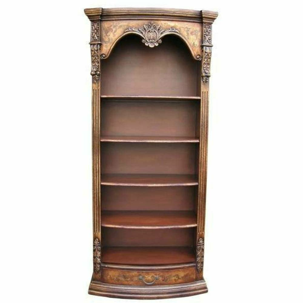 Casa Bonita Peruvian Hand-Painted Carved Wood Bella Bookcase - Image 2