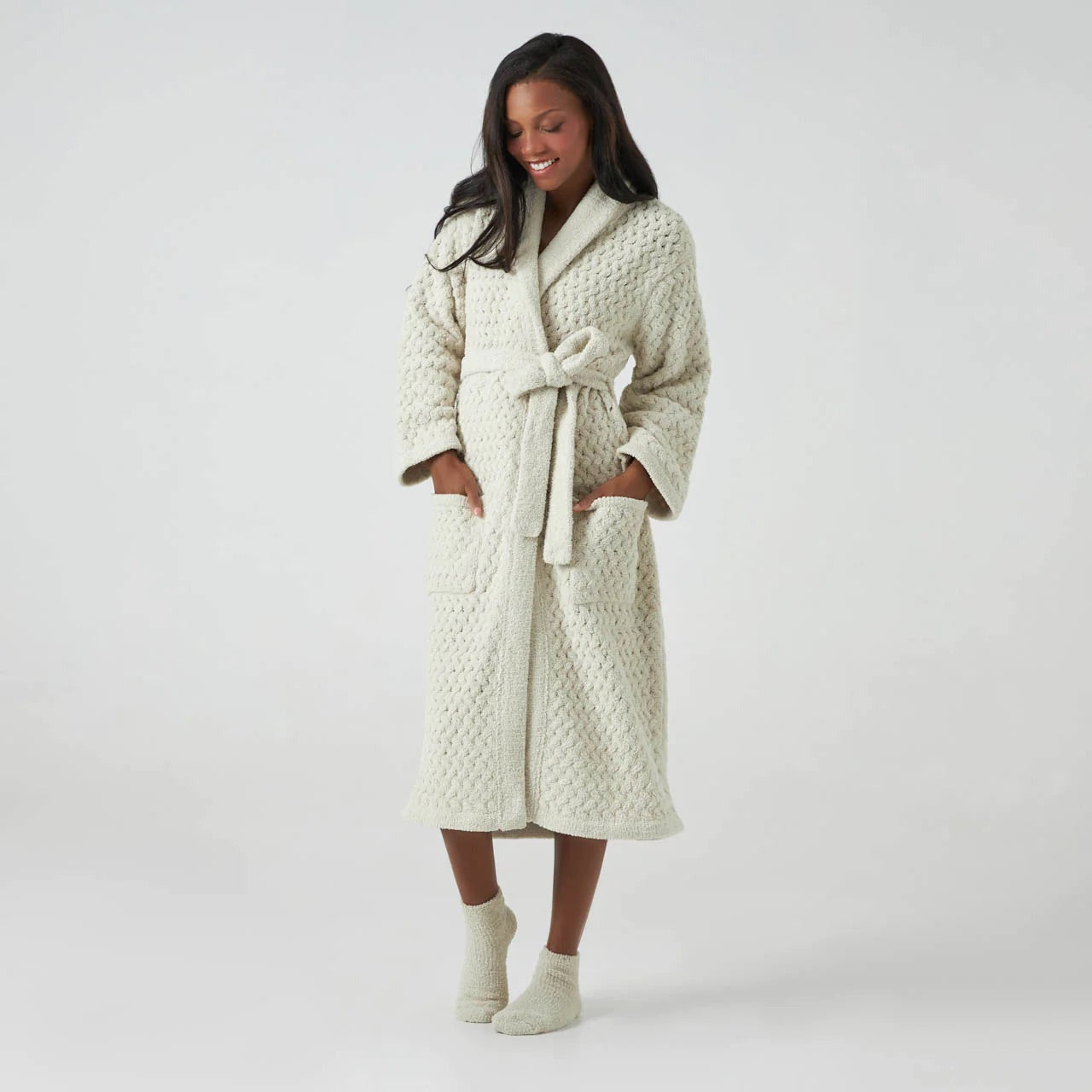 Kashwere Malt Plush Spa Socks - Image 3
