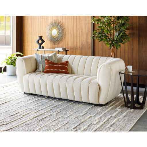 Surya Anaya Modern White Marble With Black Metal Base Console Table ANA-003 - Image 3