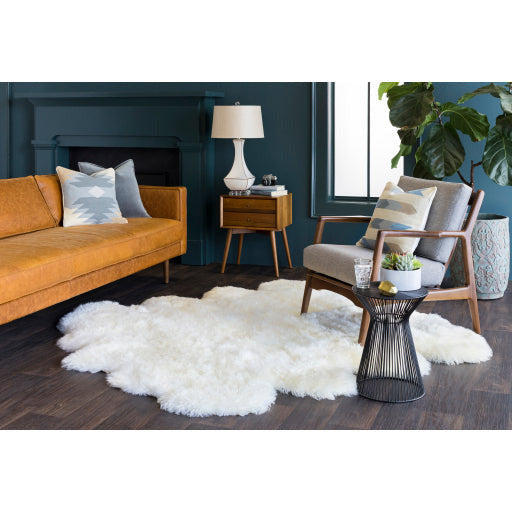 Surya Fife Modern Black Metal Round Accent Side Table FIFE-101