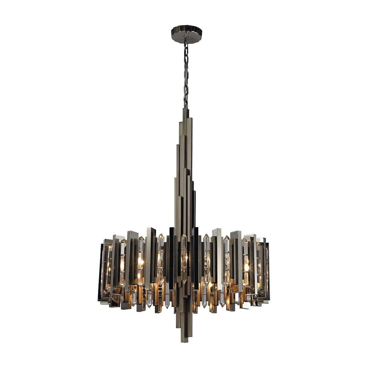 Dimond Lighting Industrialist 30 Inch 8 Light Chandelier Cp12060 - Image 2