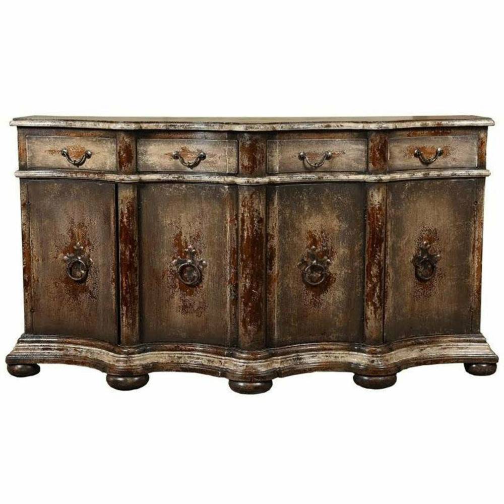 Casa Bonita Peruvian Hand-Painted Carved Wood Corsica Buffet - Image 1