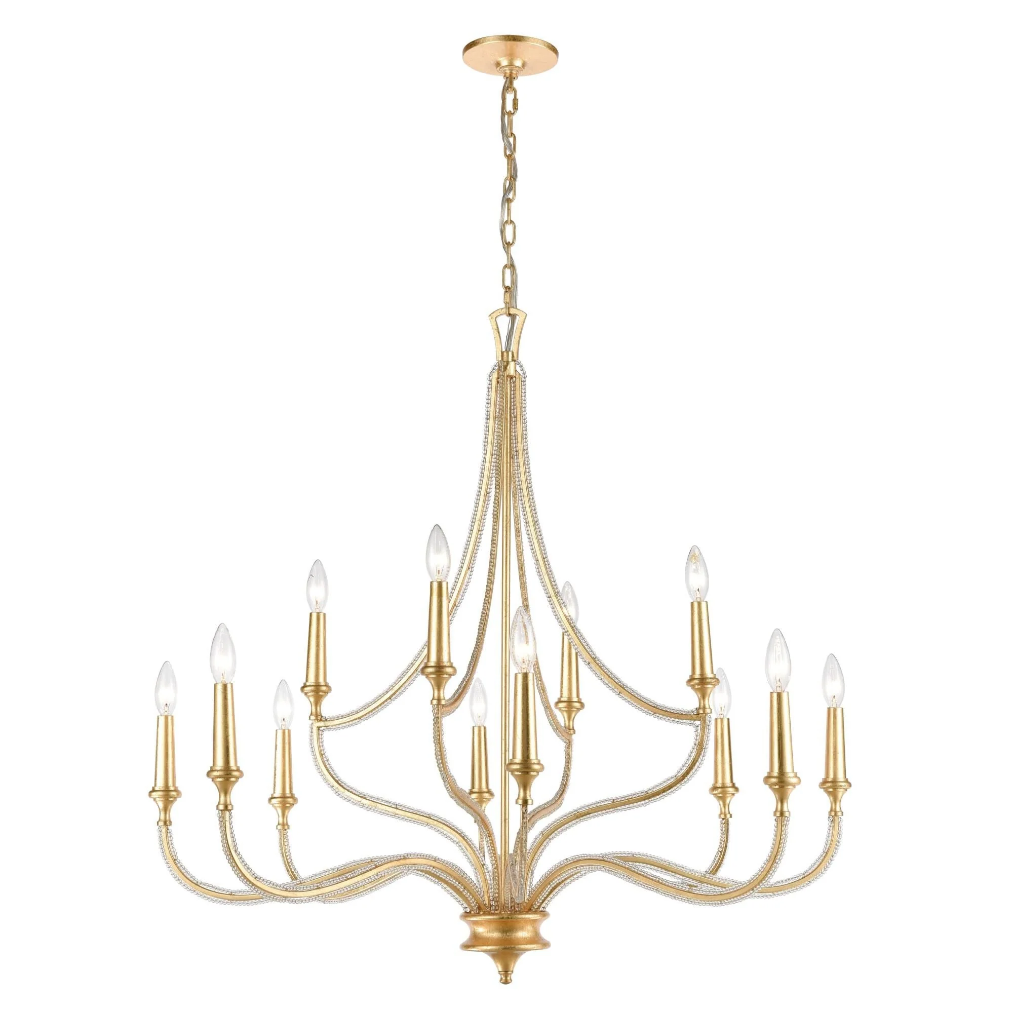 Elk Lighting La Rochelle 38 Inch 12 Light Chandelier Cp377691 - Image 3