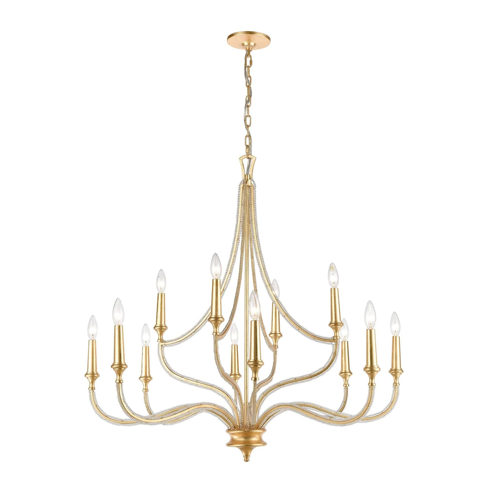 Elk Lighting La Rochelle 38 Inch 12 Light Chandelier Cp377691 - Image 2