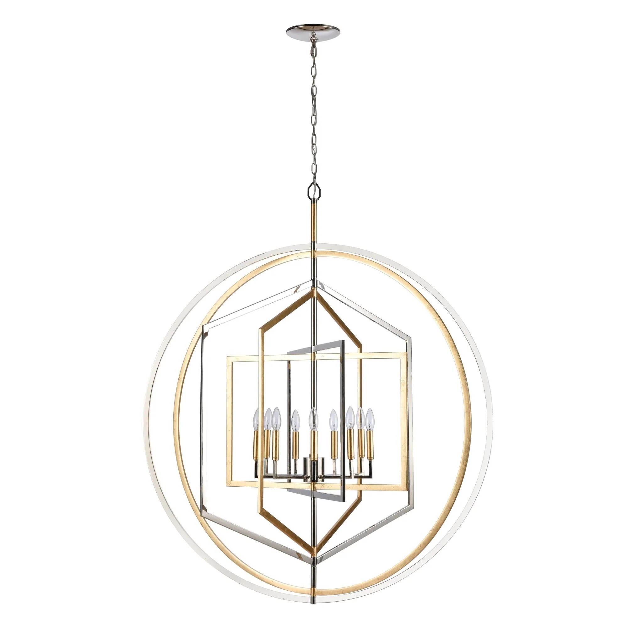 Elk Lighting Geosphere 46 Inch 9 Light Chandelier Cp779430 - Image 3