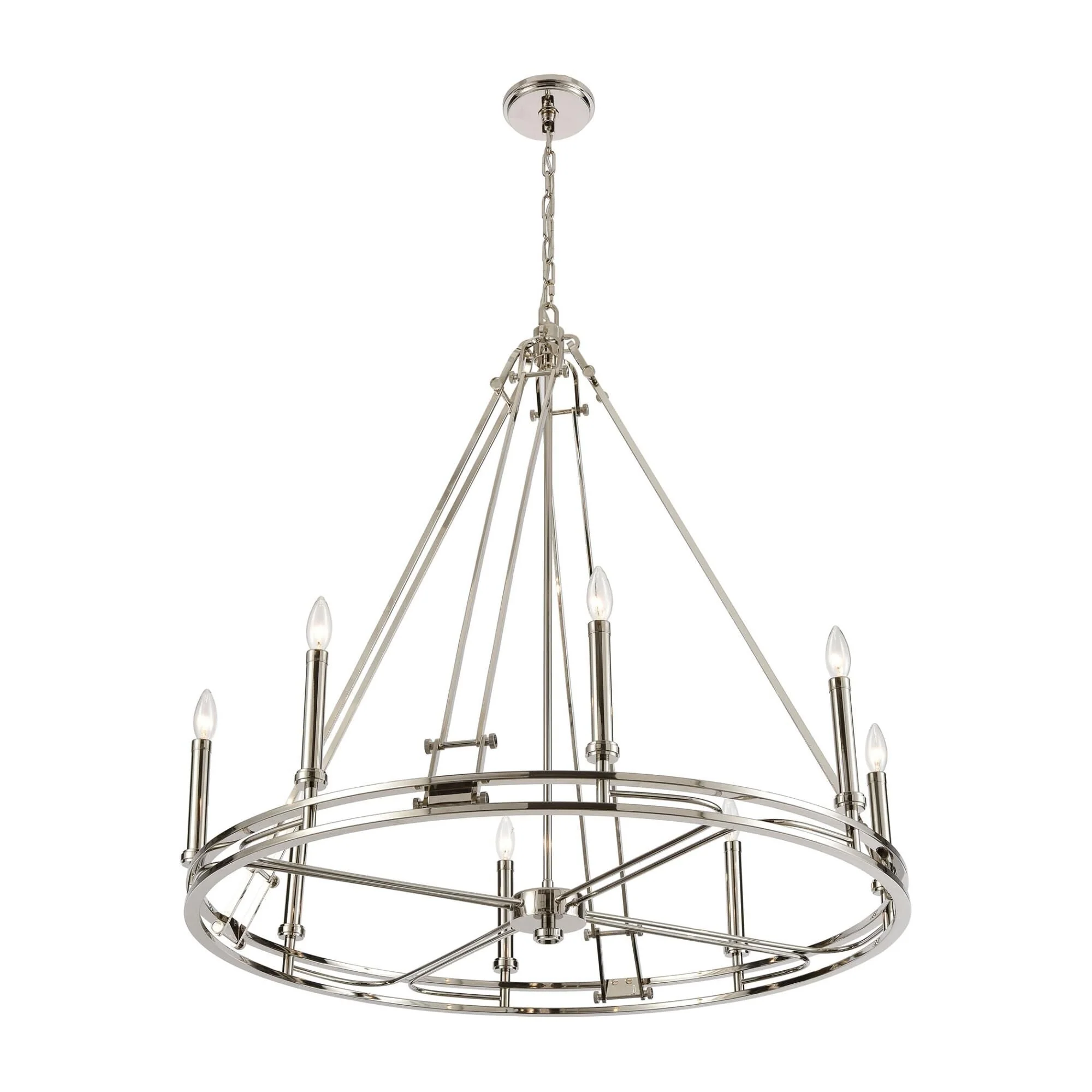 Elk Lighting Bergamo 36 Inch 8 Light Chandelier Cp377690 - Image 1